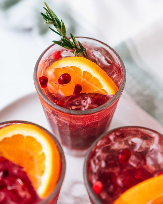 Ginger Pomegranate Mocktail 