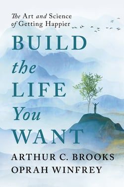 Build the Life You Want book cover with person standing on a mountain with their arms outstretched. 