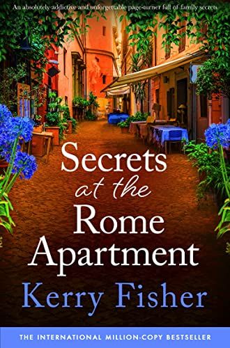 Secrets at the Rome Apartment book cover of a small street in room. 