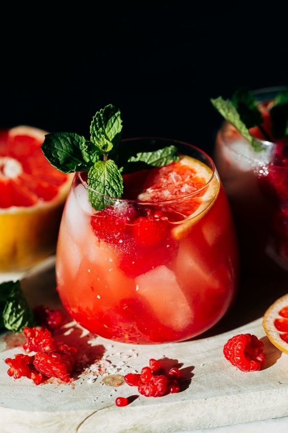 raspberry paloma cocktail. 