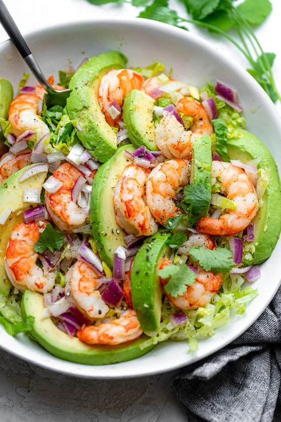Shrimp Avocado Salad. 