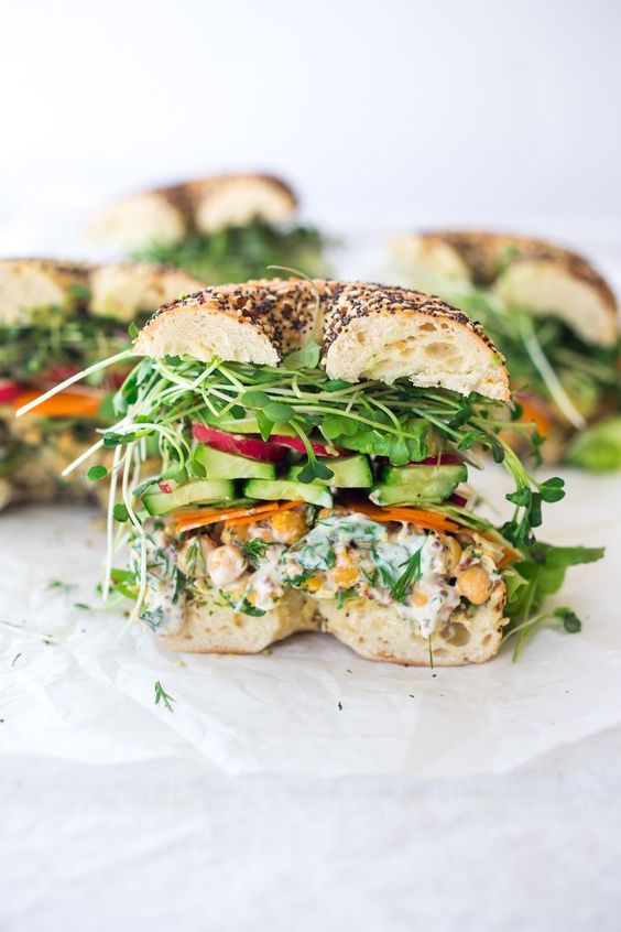 Herby Chickpea Salad Sandwich.