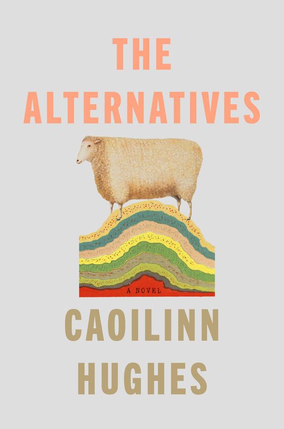 The Alternatives book cover with a sheep on a hill. 