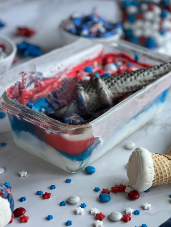 red white blue ice cream