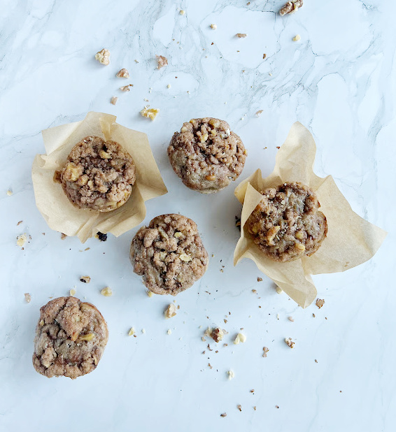 small batch banana muffins