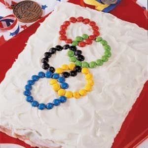 Olympic Ring Cake.