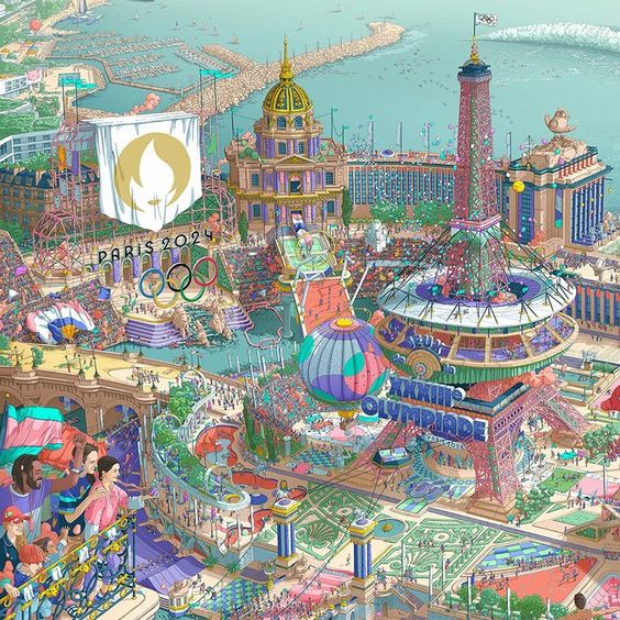 Official poster of the Paris Olympics