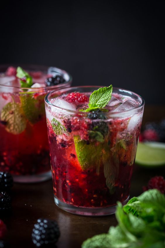 Mixed Berry Mojito. 