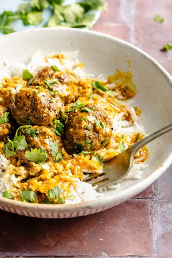 Saucy Chicken Tikka Meatballs