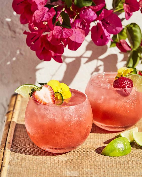 Perfect Strawberry Jalapeño Margaritas