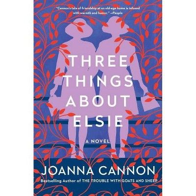 Three Things About Elise book cover with a silhouette of 2 women walking. 