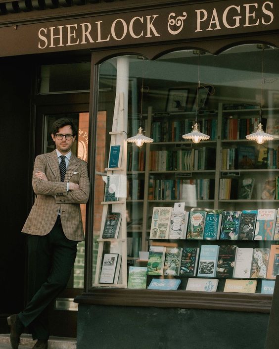 Sherlock & Pages Bookshop Frome.