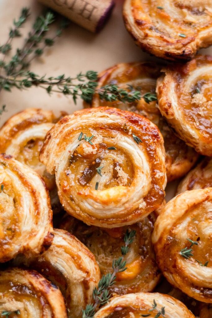 Fig and Goat Cheese Pinwheels. 