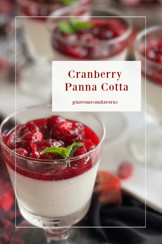 Cranberry panna cotta pin