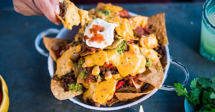 Pimento cheese nachos. 