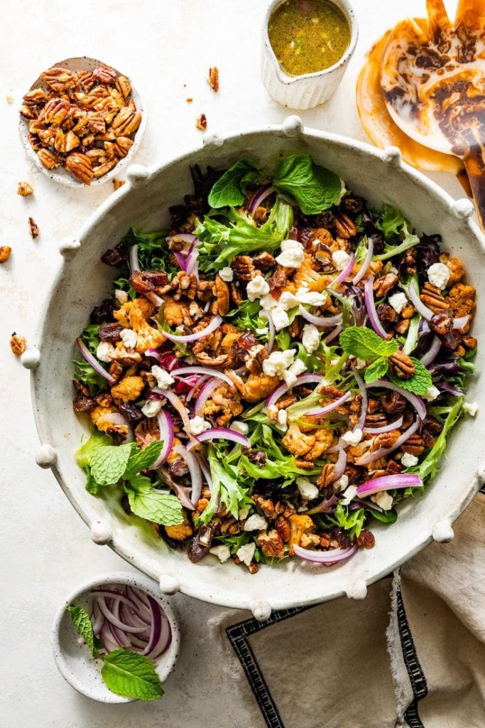 Roasted Cauliflower salad.