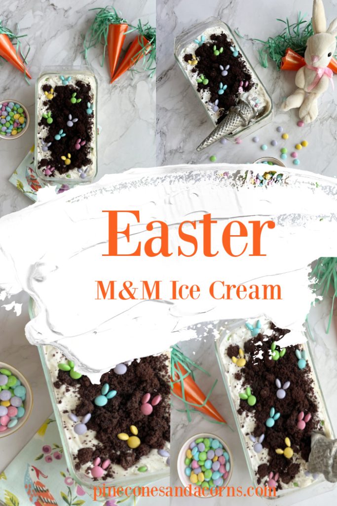 Easter M&M Ice Cream Pinterest Pin