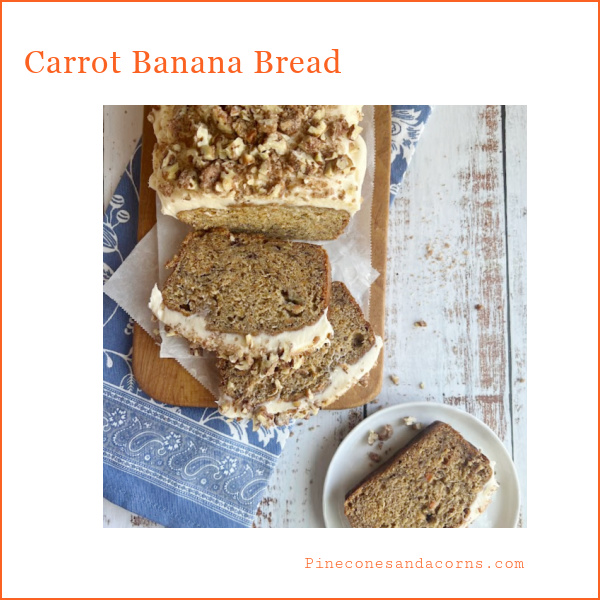 carrot banana bread pin