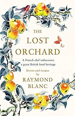 The Lost Orchard Book Cover with butterflies and apples. 