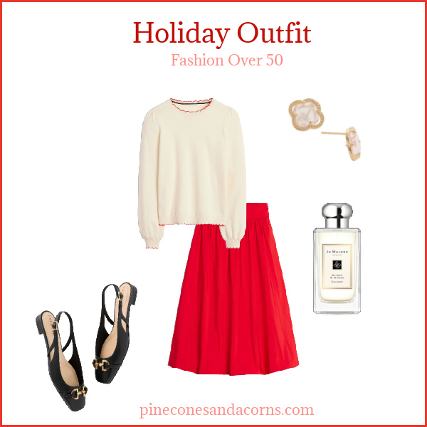 Fashion over 40 Holiday Outfit.