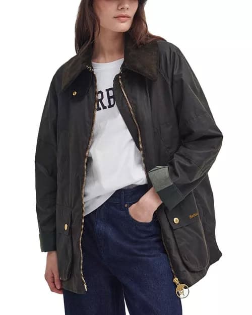 Barbour Allerston Water-Resistant Waxed Cotton Jacket