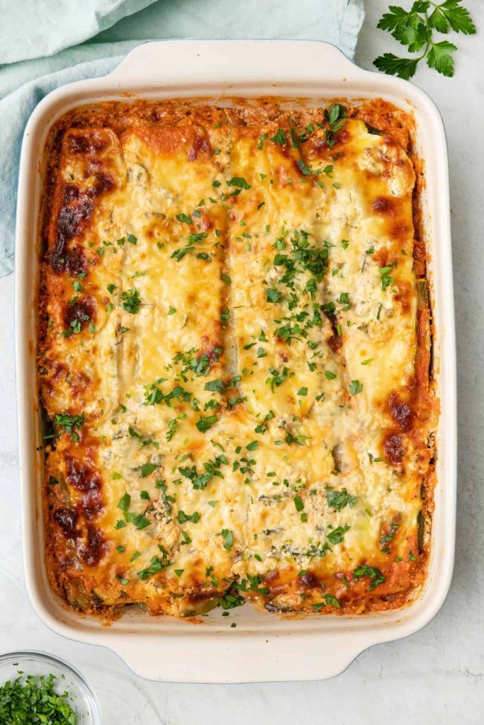zucchini lasagna. 