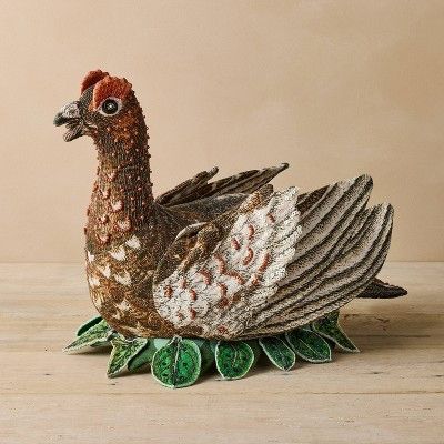 John Derian for Target 16" Beaded Grouse Pillow.