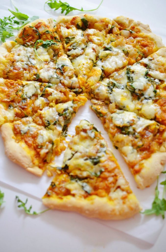 Savory Pumpkin Pizza. 