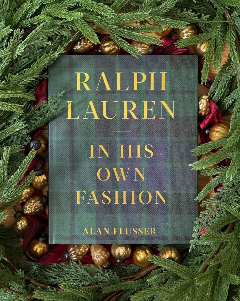 Ralph Lauren plaid covered book. 