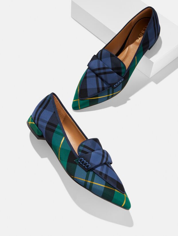 plaid shoes. 