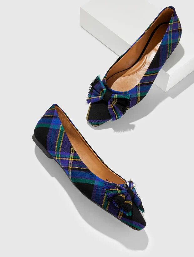 Blue Plaid shoes. 
