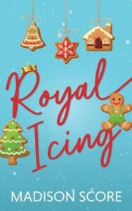 Royal Icing book cover with decorated sugar cookies. 