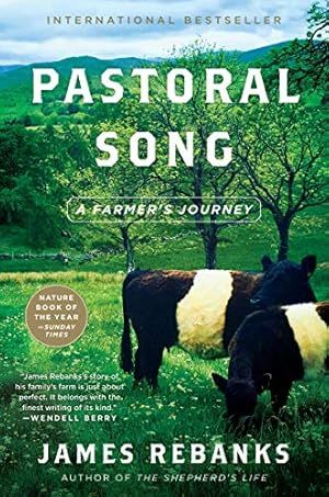 Book cover of Pastoral Song with a black and white cow. 