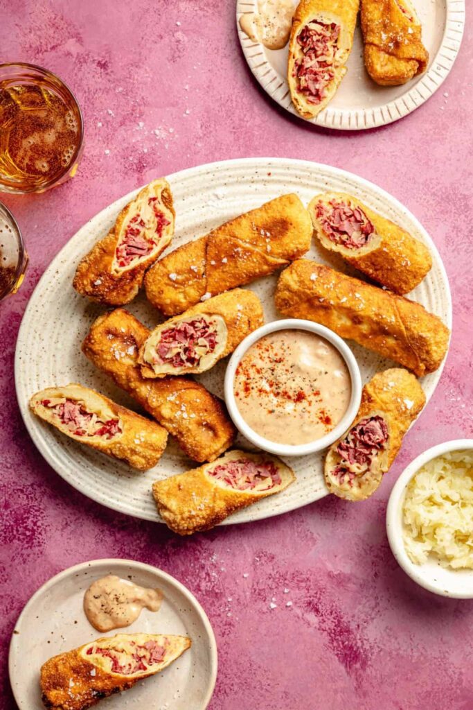 Rueben Eggrolls. 