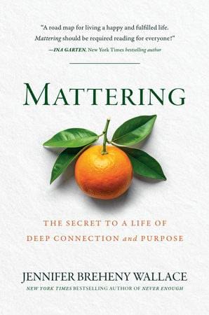 Mattering book cover with an orange. 