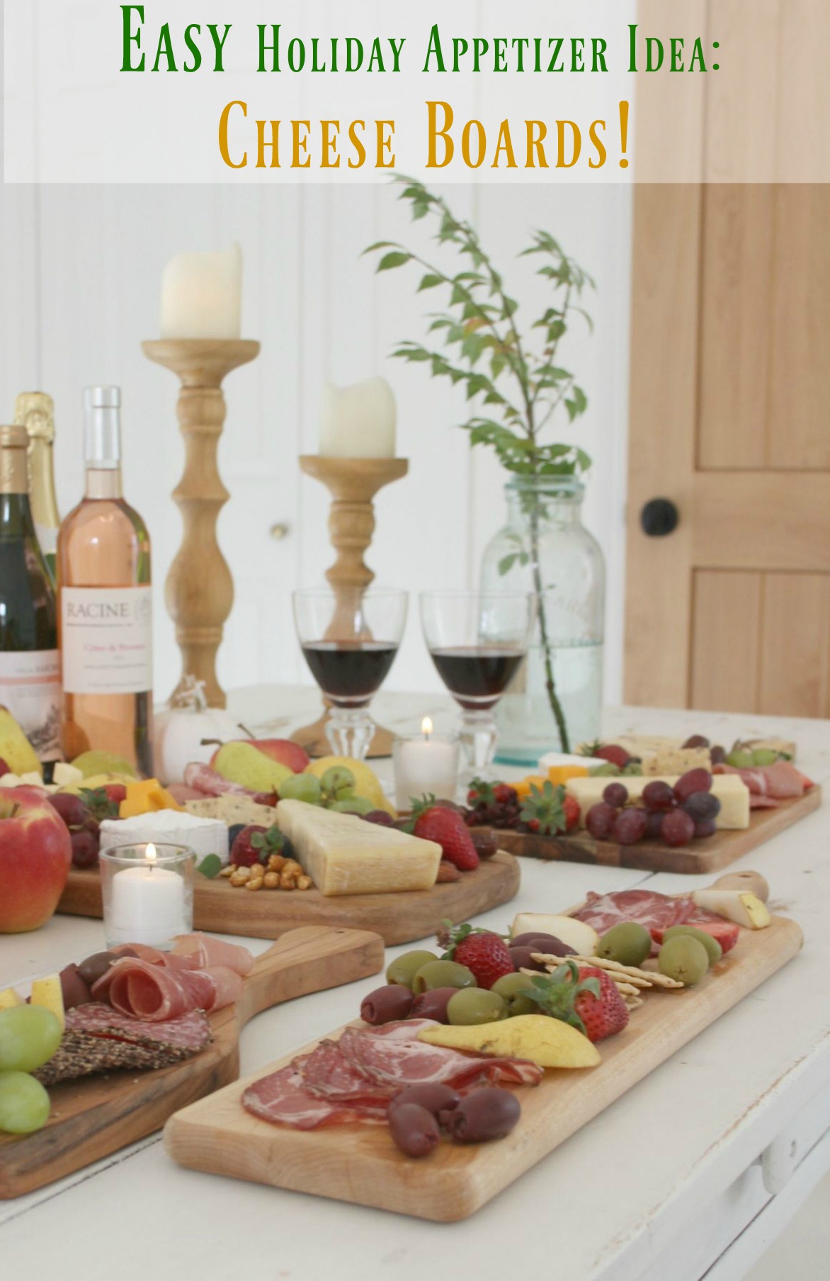 Easy Holiday Appetizer Idea: Cheese Boards by Hello Lovely Studio