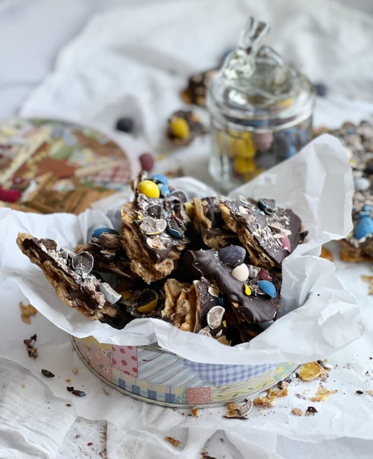 Cadbury Mini Egg Pretzel Toffee