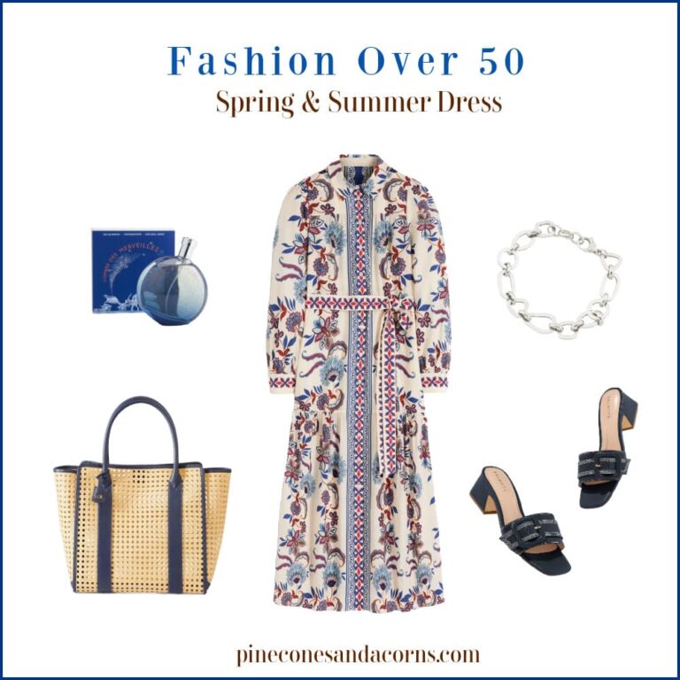 Fashion Over 50 Spring and Summer Dress Outfit.