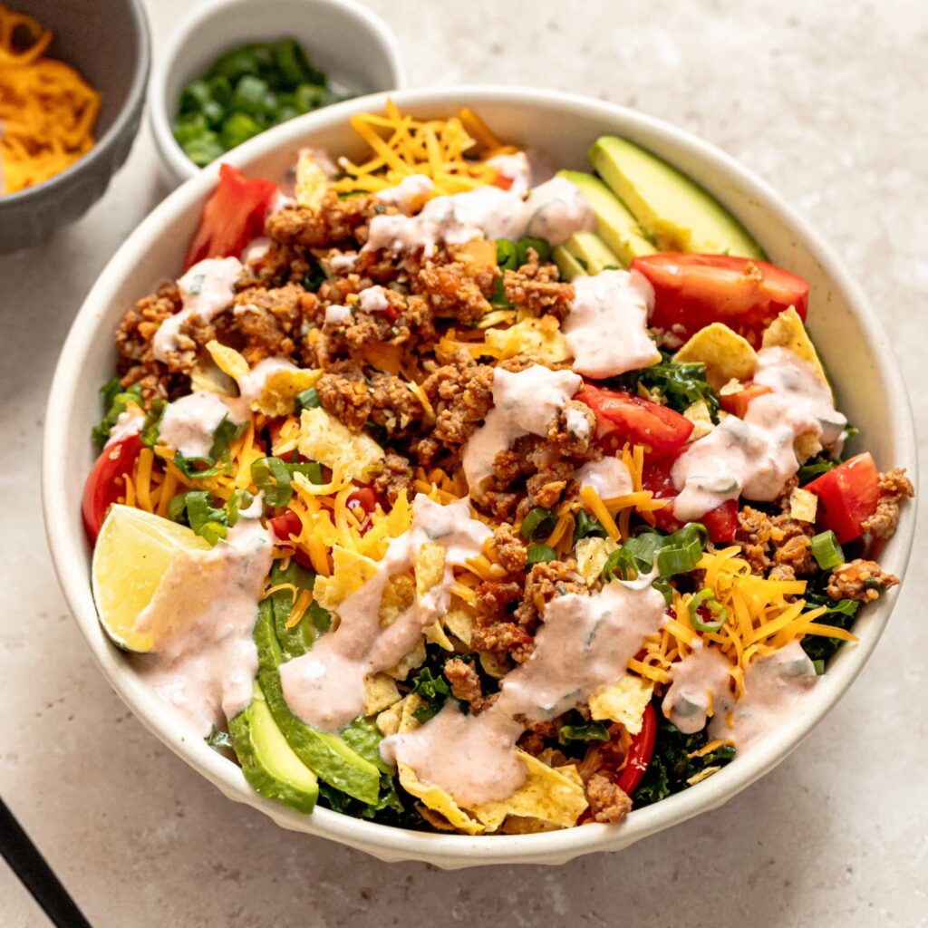 Kale-Taco-Salads-A Flavor Journal
