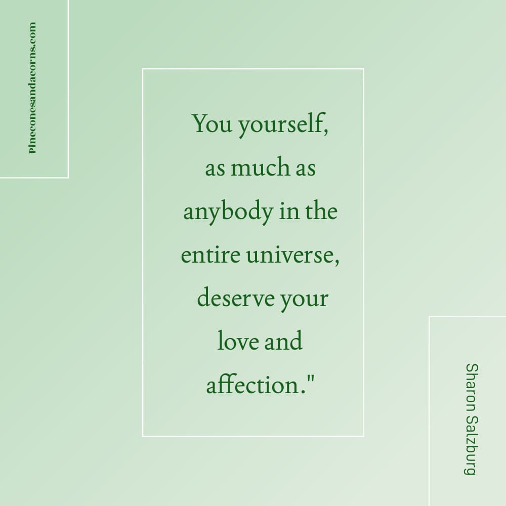 women over 50 self care Sharon Salzburg quote.