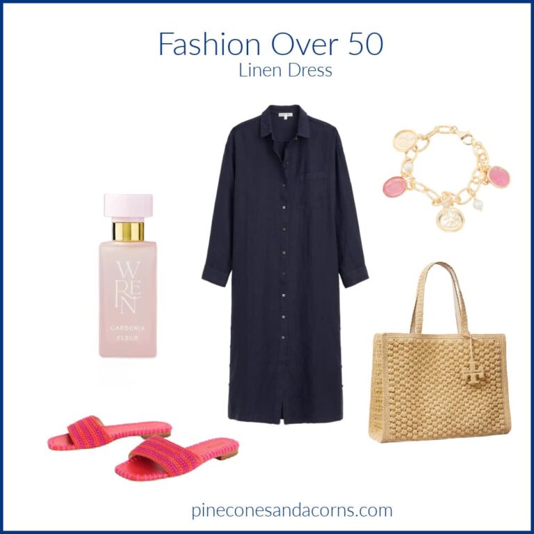 Monday Musings~Fashion Over 50 Linen Dress