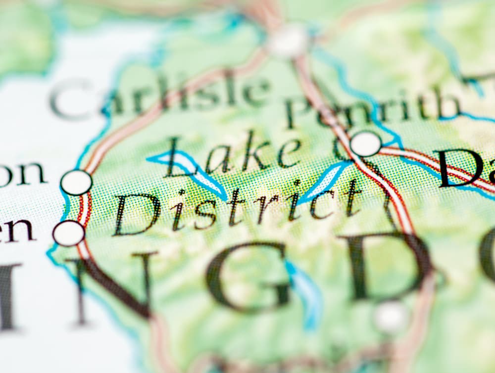 Lake District map