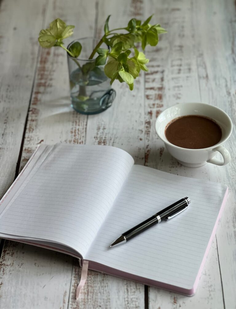 Monday Musings Easter Monday morning with spring flowers and hot chocolate.