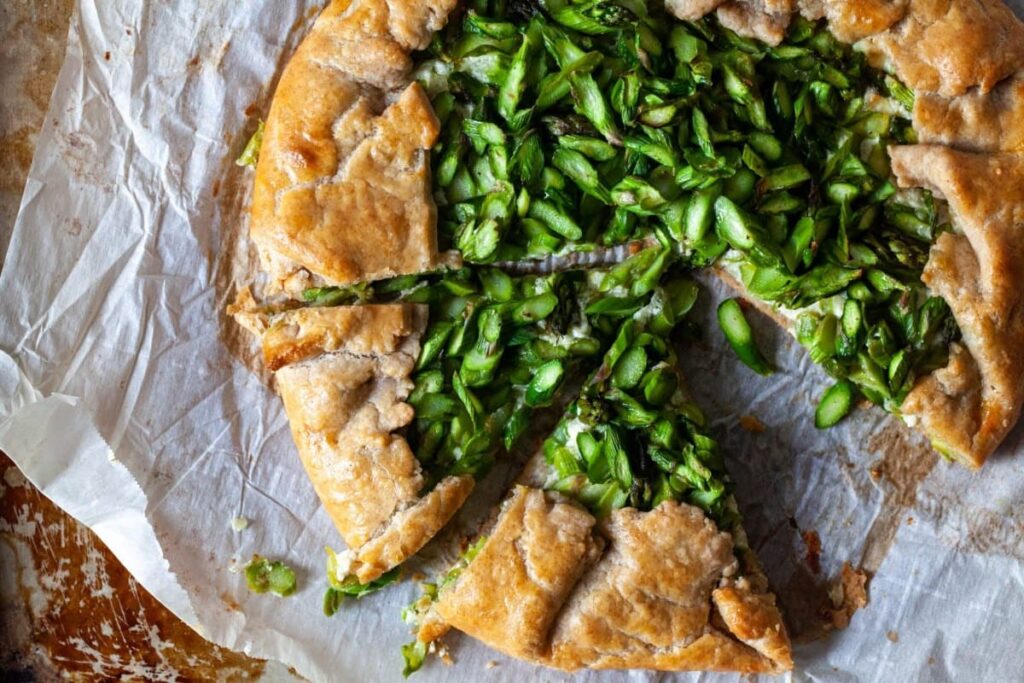 Friday Favorites: Spring Recipes and Garden Books~ Spring asparagus galette with ricotta and lemon — Smitten Kitchen recipe