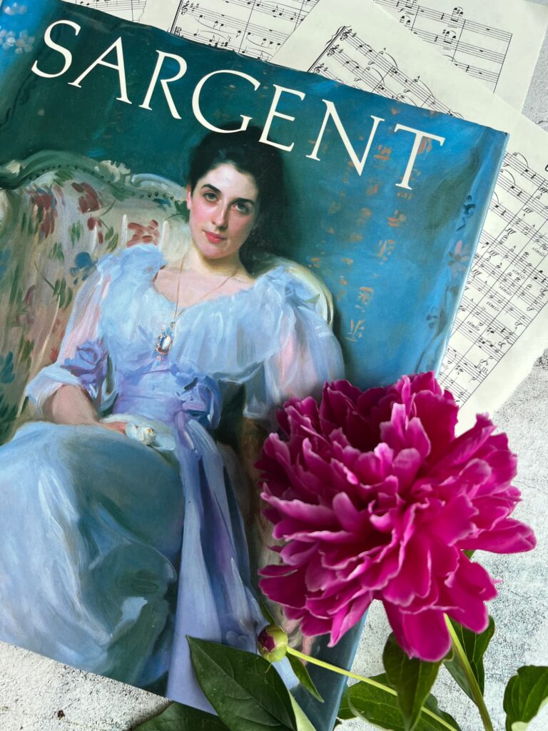 meaningful Mother’s Day gifts for women over 50-art book Sargent and peonies