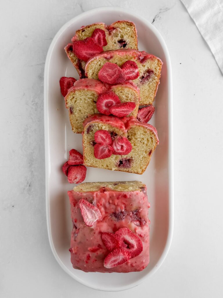 sheri silver strawberry-lemon-loaf-cake-sliced-platter