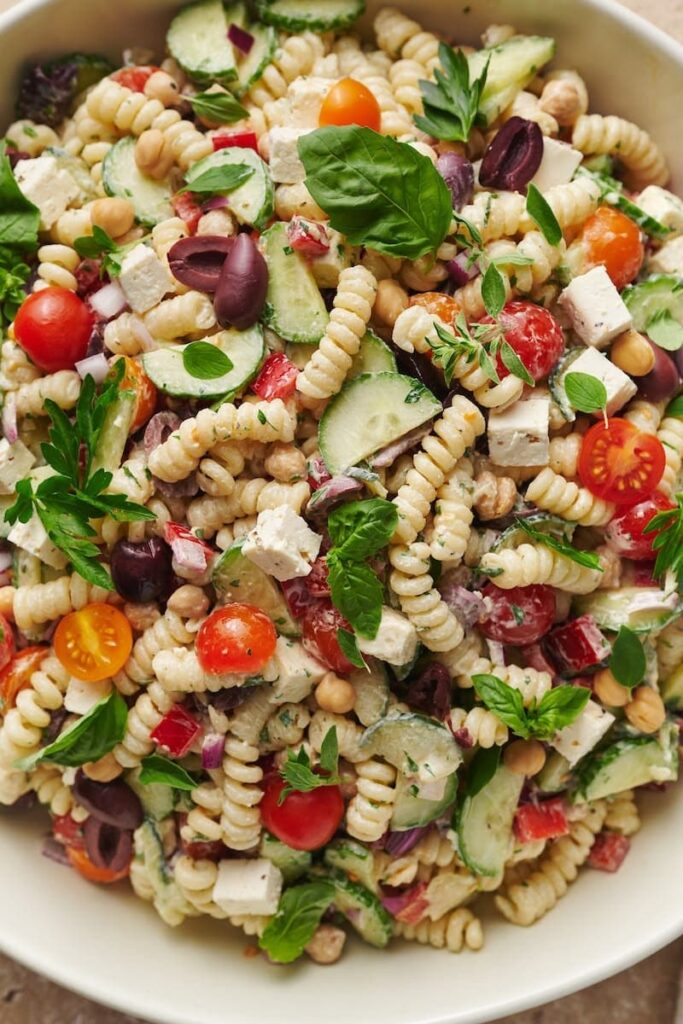 Greek pasta salad