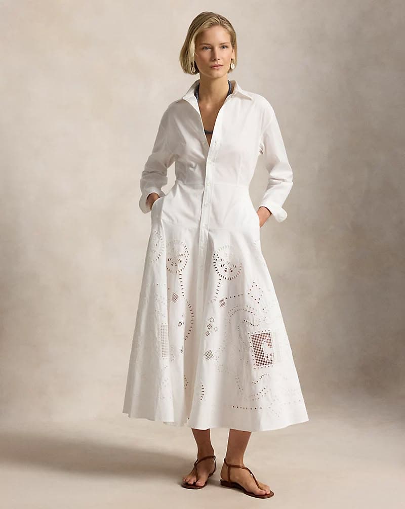 White Dresses over 50 Ralph Lauren White Shirt Dress