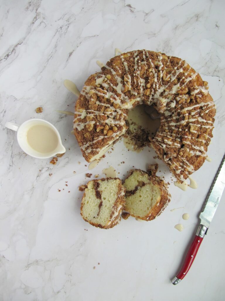 Weekend Meanderings Sour Cream Coffee cake for Mother's Day