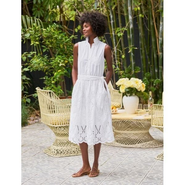 White Eyelet Dress
